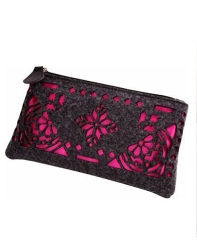 Estuche de cosmeticos con flores - Corte en Sintetico - Artesanias y Accesorios - Maquinas Laser CAMFive