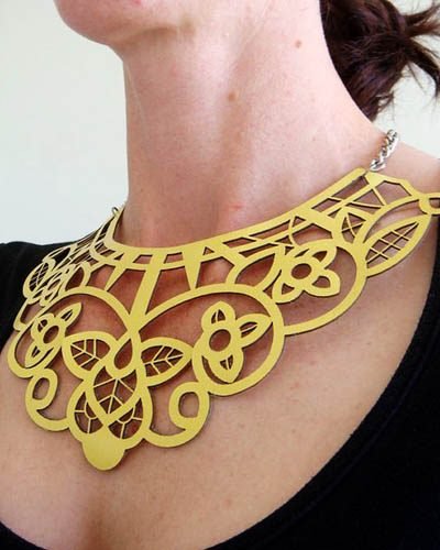 Collar con flores - Corte en Sintetico - Artesanias y Accesorios - Maquinas Laser CAMFive