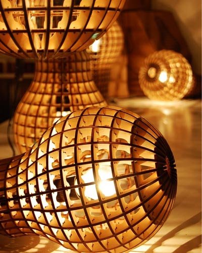 Lámpara 3D - Corte en mdf - Decoración de interior - Maquinas Laser CAMFive