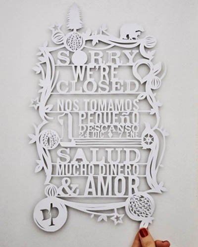 Tarjeta de invitación - Corte en papel - Decoración de interior - Maquinas Laser CAMFive