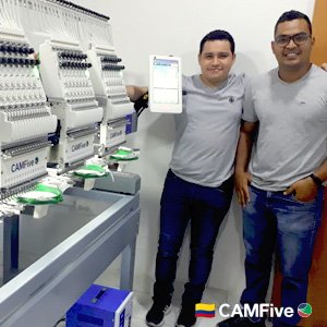 Entrega de Bordadora Compuarizada CAMFive en Colombia