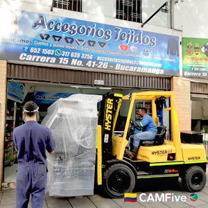 Entrega de Tejedora Full industrial en Bucaramanga, Colombia
